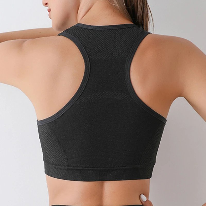 Women sports bras yoga top vest high shockproof quick-drying yoga gym running fitness underwear ladies seamless sportswear