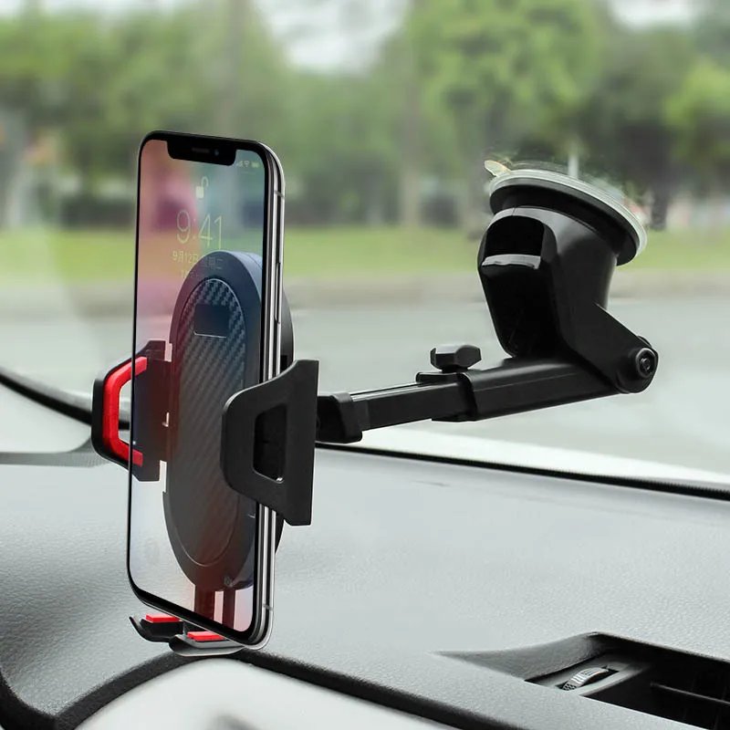 Sucker car phone holder mount stand gps telefon mobile cell support for iphone 13 12 11 pro max x 7 8 xiaomi huawei samsung