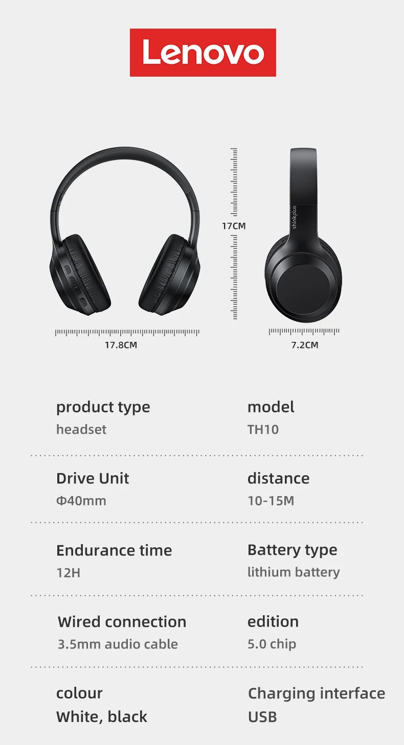 Lenovo thinkplus th10 tws stereo headphone bluetooth earphones music headset with mic for mobile iphone sumsamg android ios