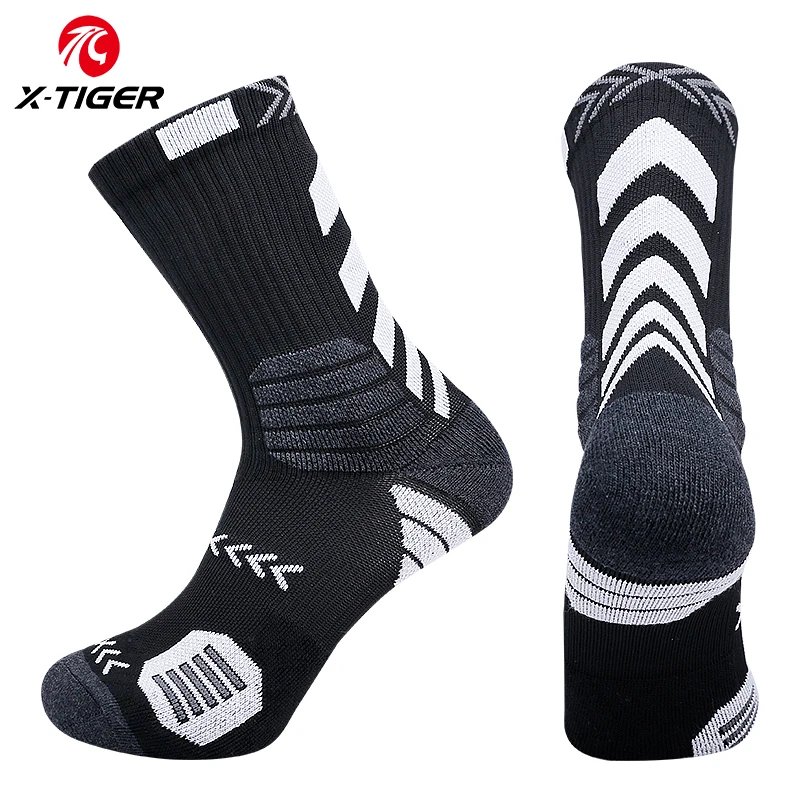 X-TIGER 3 Pairs Sports Socks Men Women Professional Cycling Socks Anti pilling Breathable Sport Running Camping Football Socks