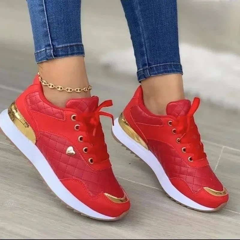 2024 women's mesh sneakers patchwork lace up flat shoes for women lightweight female shoes classic versatile zapatillas de mujer