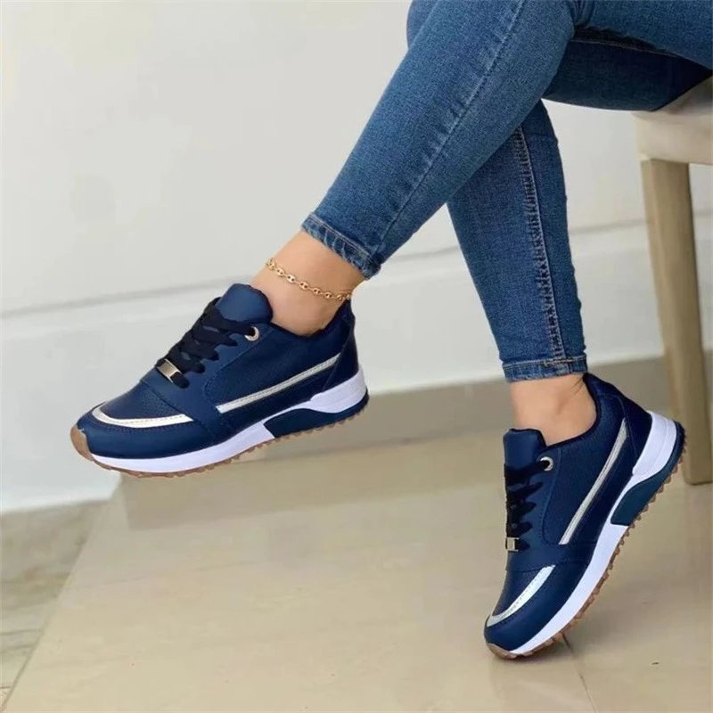 2024 women's mesh sneakers patchwork lace up flat shoes for women lightweight female shoes classic versatile zapatillas de mujer