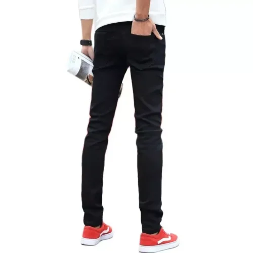 11714-a91982.webp 2026 Slim Fit Black Jeans for Men - Comfort Stretch Denim