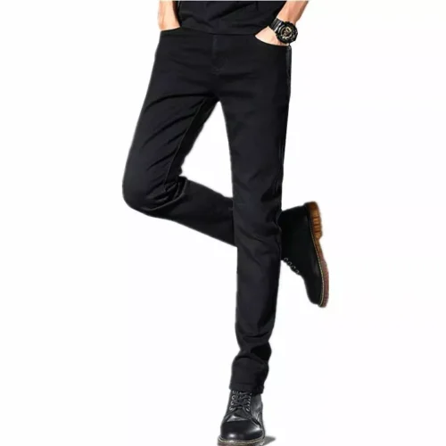 11714-aae412.webp 2026 Slim Fit Black Jeans for Men - Comfort Stretch Denim