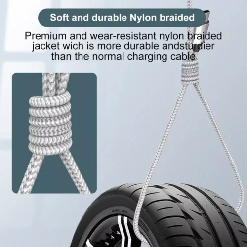 4-in-1 Fast Charge & Data Sync Multi Charger Cable for Android, iPhone & Type-C Devices