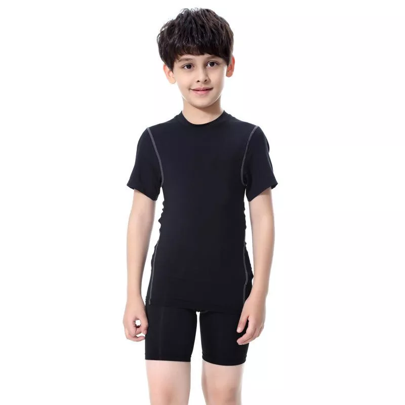 Quick-Dry Compression Sport T-Shirt for Kids - Unisex, Breathable, & Customizable
