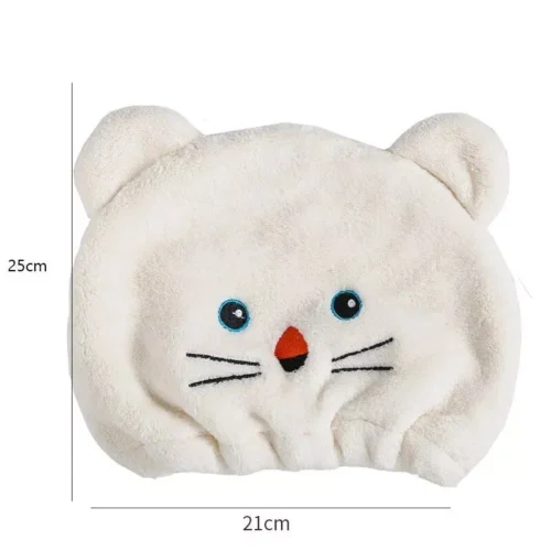 Adorable Animal-Themed Kids Hair Drying Towel Cap - Ultra-Soft Microfiber Quick Dry Turban