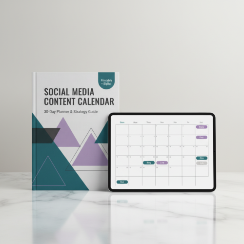 Social Media Content Calendar: 30-Day Planner & Strategy Guide