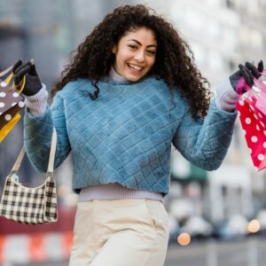 Patterned wrap dress