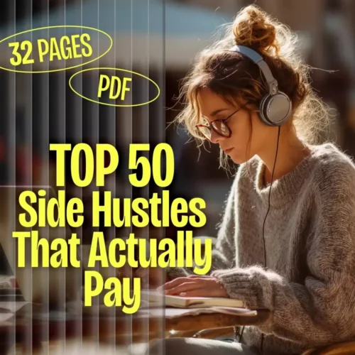 Top 50 Side Hustles That Actually Pay | Digital Download PDF eBook | Side Hustle Ideas That Make Money | Gig Economy & Passive Income