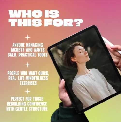 The Anxiety Relief Bundle: A Path to Calm | 4-in-1 Bundle | Mindfulness Exercises, Positive Thinking, Printable Checklist & Course Outline