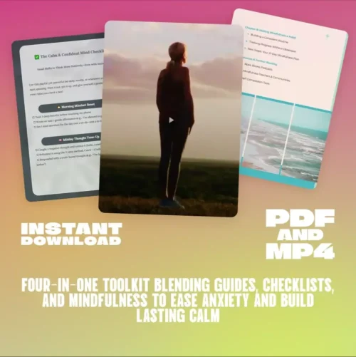 The Anxiety Relief Bundle: A Path to Calm | 4-in-1 Bundle | Mindfulness Exercises, Positive Thinking, Printable Checklist & Course Outline