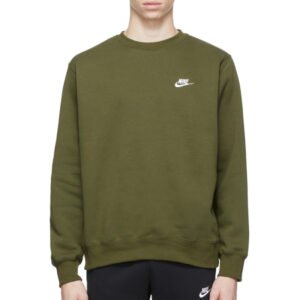 Nike Men's Green Printed Sweatshirt