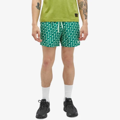 Nike Swim Men’s Green Geometric Swimwear