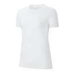 Women's White T-Shirt with Round Neck and Short Sleeves