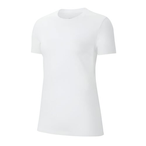 Nike Women's White T-Shirt with Round Neck and Short Sleeves