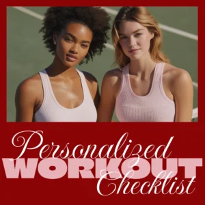 Your AI-Powered Personalized Workout Checklist | Digital Download Fitness Planner | AI-Personalized Workout Plan for Strength, Cardio, Flexibility & Wellness