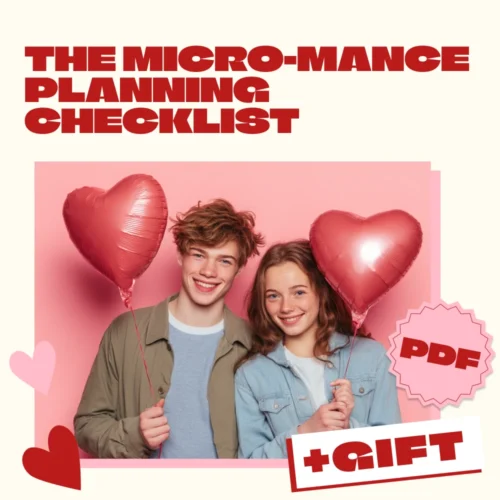 The Micro-Mance Planning Checklist | Romantic Digital Download Date Guide, eBook for Creative Micro Dates, Fun Couples Activity PDF