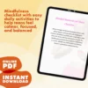 Mindful Moments for Teens Checklist | Printable Digital Download | Mindfulness Activities for Teens | Stress Relief, Self Care, Calm & Focus
