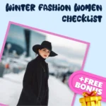 Winter Fashion Women Checklist | Stylish Cold Weather Outfit Planner | Digital Download Fashion Guide for Women