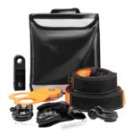 Off-Road Winch Recovery Kit with 30,000 lbs Tow Straps and 44,092 lbs D-Ring Shackles