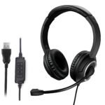 USB Wired Headset with Noise Cancelling Microphone for PC, Laptop & Call Center