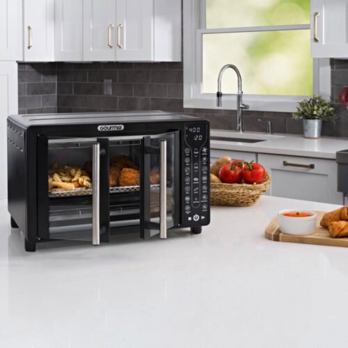 Digital Air Fryer Toaster Oven Combo with French Doors, 17 Presets, 1700W, 24L