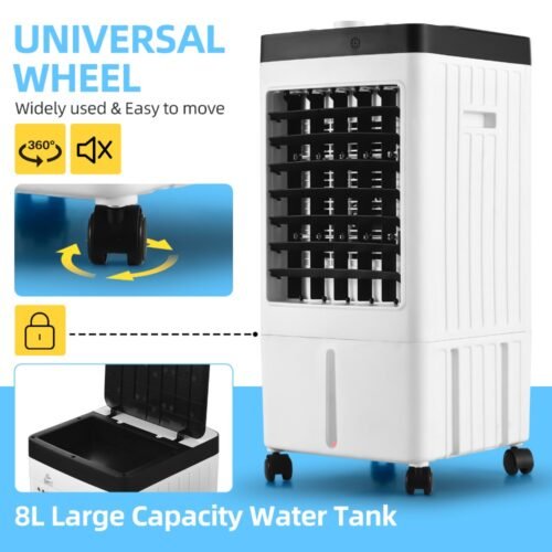 15904-94e0c3.jpg 8L Portable Evaporative Air Cooler Fan with Remote Control and Humidifier - 65W