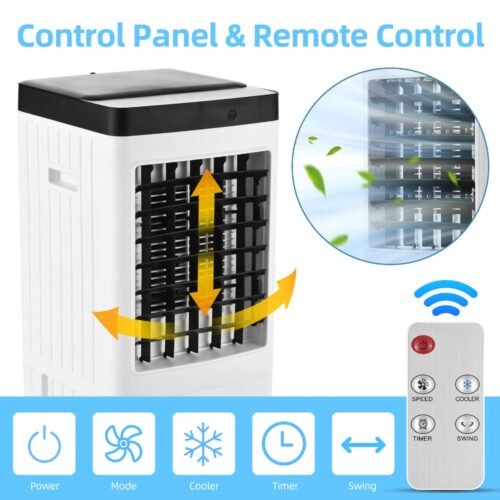 15904-c02668.jpg 8L Portable Evaporative Air Cooler Fan with Remote Control and Humidifier - 65W