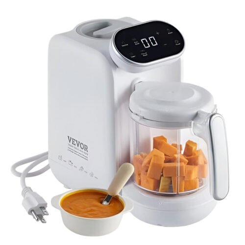 5-in-1 Baby Food Maker with Steamer, Blender & Sterilizer – 750ml Tritan Bowl