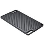 Reversible Pre-Seasoned Cast Iron Griddle with Non-Stick Surface for BBQ and Cooking