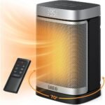 1500W Oscillating Space Heater – Portable Indoor Heater with Remote & Thermostat