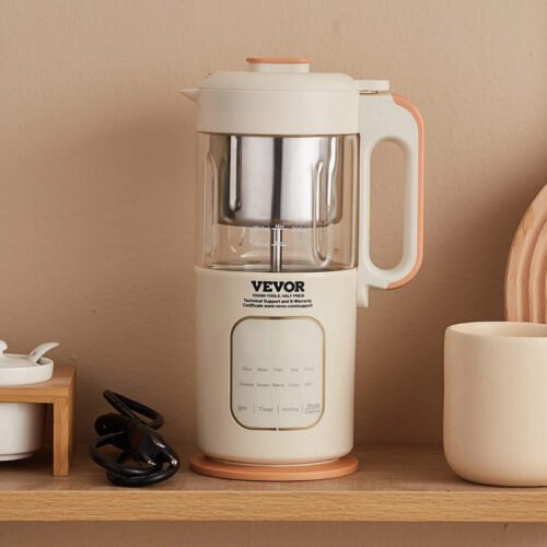 500W Baby Food Maker with Steamer, Grinder & Stainless Steel Blades for Puree