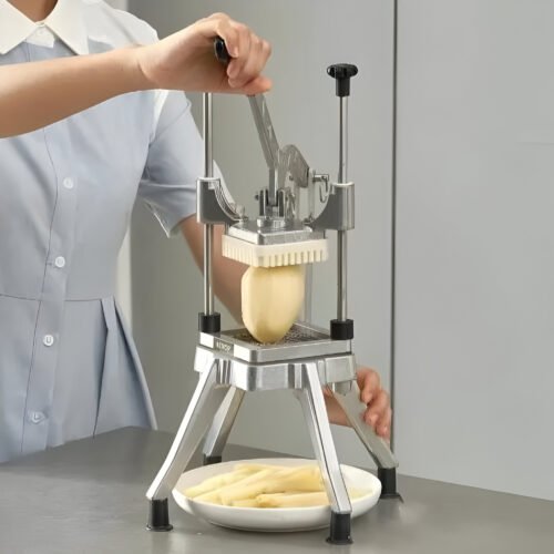 Heavy Duty Stainless Steel Vegetable Fruit Dicer & French Fry Cutter for Kitchen