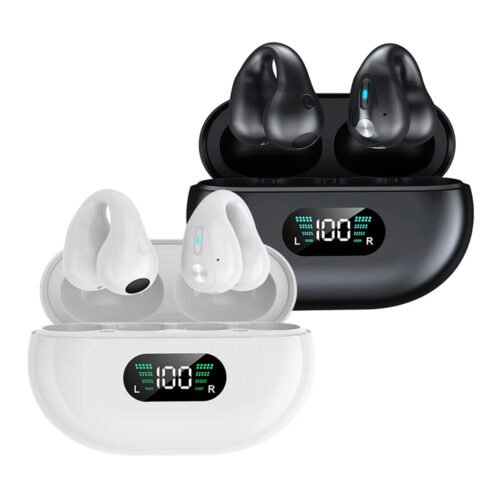 Wireless Bone Conduction Bluetooth 5.3 Earphones with HD Call & Noise Reduction