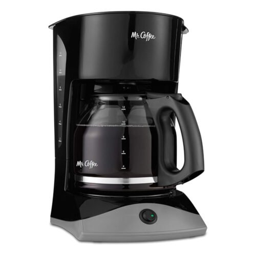 12-Cup Espresso Coffee Maker with Auto Pause and Glass Carafe