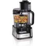 12-Cup Stack & Snap Food Processor – Powerful 450W Motor, Stainless Steel Blades