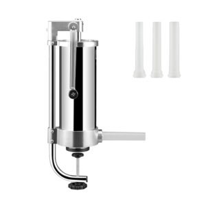 Vertical Sausage Stuffer with 3L Capacity & 3 Stuffing Tubes