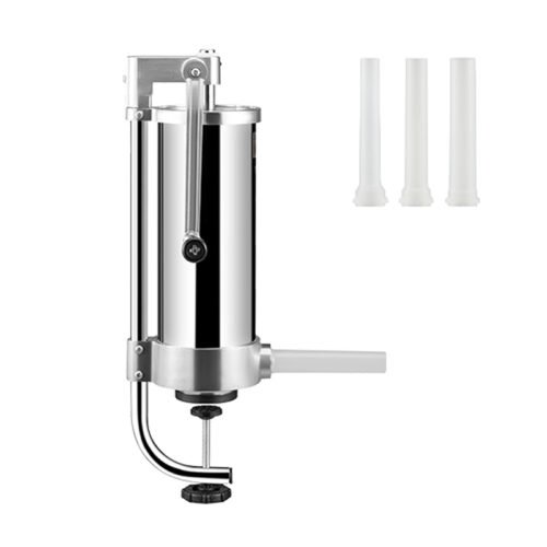 Vertical Sausage Stuffer with 3L Capacity & 3 Stuffing Tubes