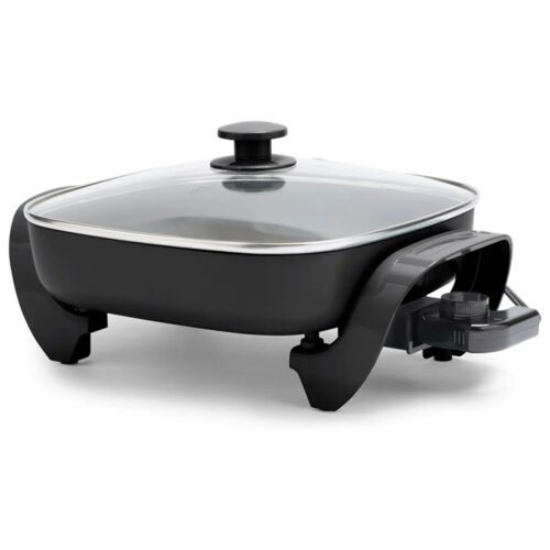 Ceramic Nonstick Electric Skillet with Adjustable Temperature Control