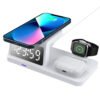 4-in-1 Wireless Charging Station with Alarm Clock for iPhone, Apple Watch & AirPods
