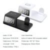 4-in-1 Wireless Charging Station with Alarm Clock for iPhone, Apple Watch & AirPods