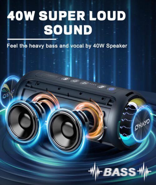 17027-a44453.jpg X8Pro 40W Bluetooth Speaker – Waterproof, Deep Bass, 30H Playtime & Lights