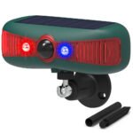 Solar-Powered Motion Sensor Security Alarm with 129DB Sound & Flashing Light