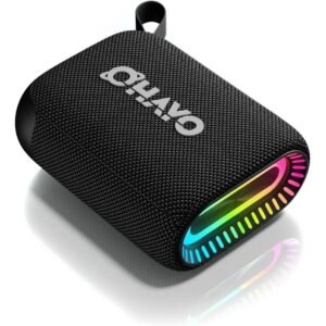 Portable Bluetooth Speaker with Hook, IPX7 Waterproof, 24H Playtime