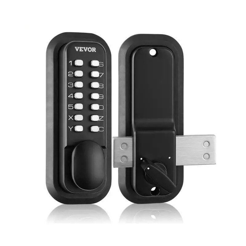 17329-fed808.jpg Mechanical Keyless Entry Door Lock with 14 Digit Keypad and Adjustable Handle