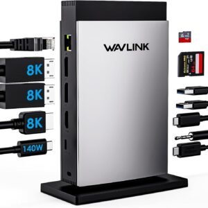 17393-2d9177.jpg Laptop Docking Station for 3 Monitors – 11-in-1 USB C Hub with 140W PD Charging