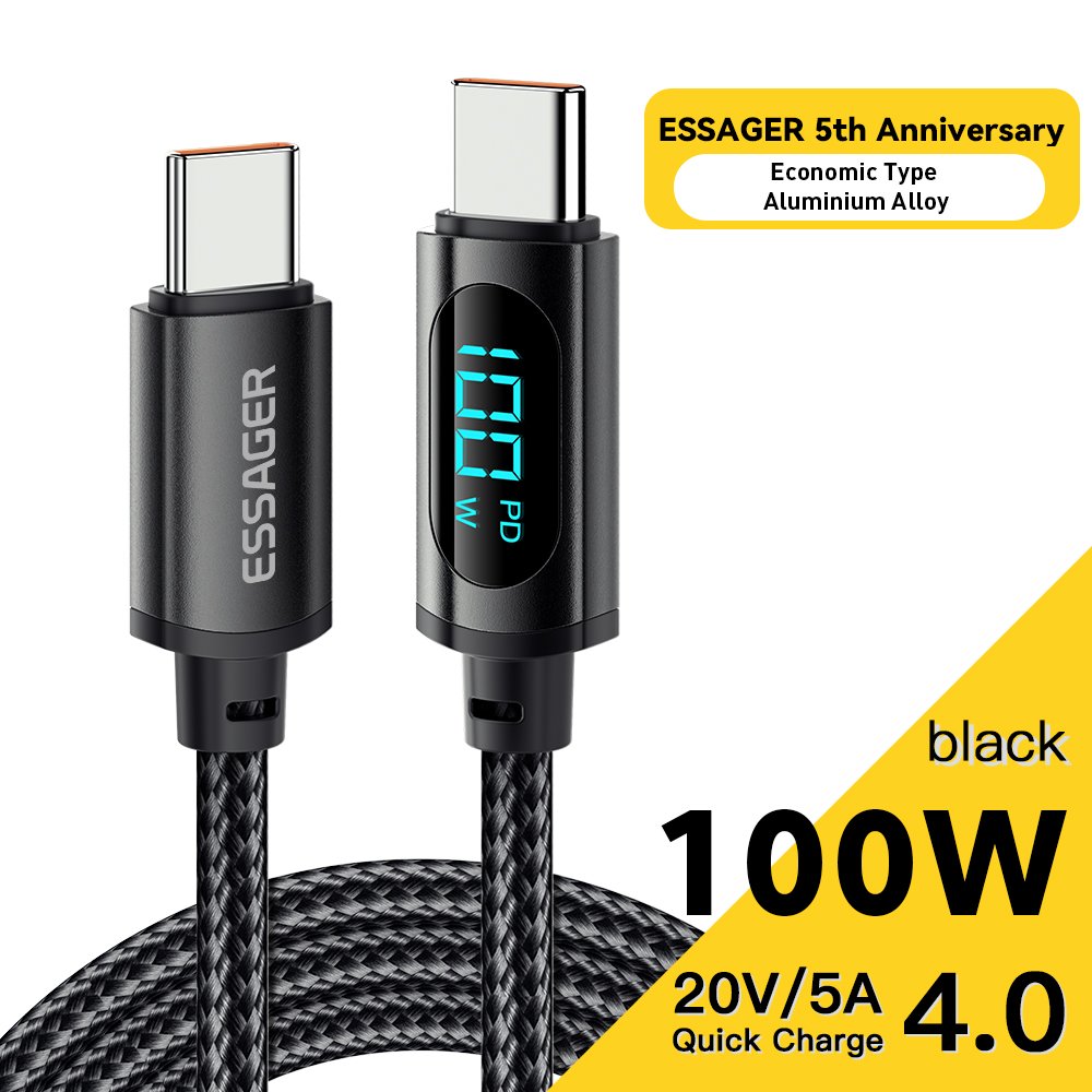 100W Black Cable