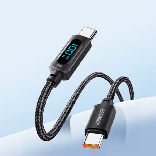 LED USB C to USB C Fast Charging Cable 100W PD QC3.0 for MacBook & Samsung
