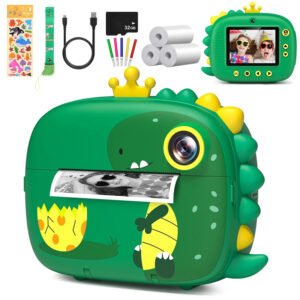 Kids Instant Camera 20MP, HD 1080P Print Camera with 32GB Card & Fun Features